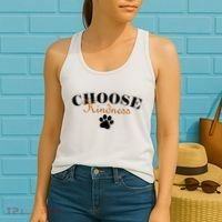 Choose Kindness Dog Paw Print Women's Tank Top thumb 2