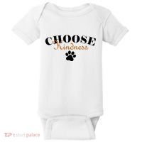 Choose Kindness Dog Paw Print Baby Bodysuit thumb 0