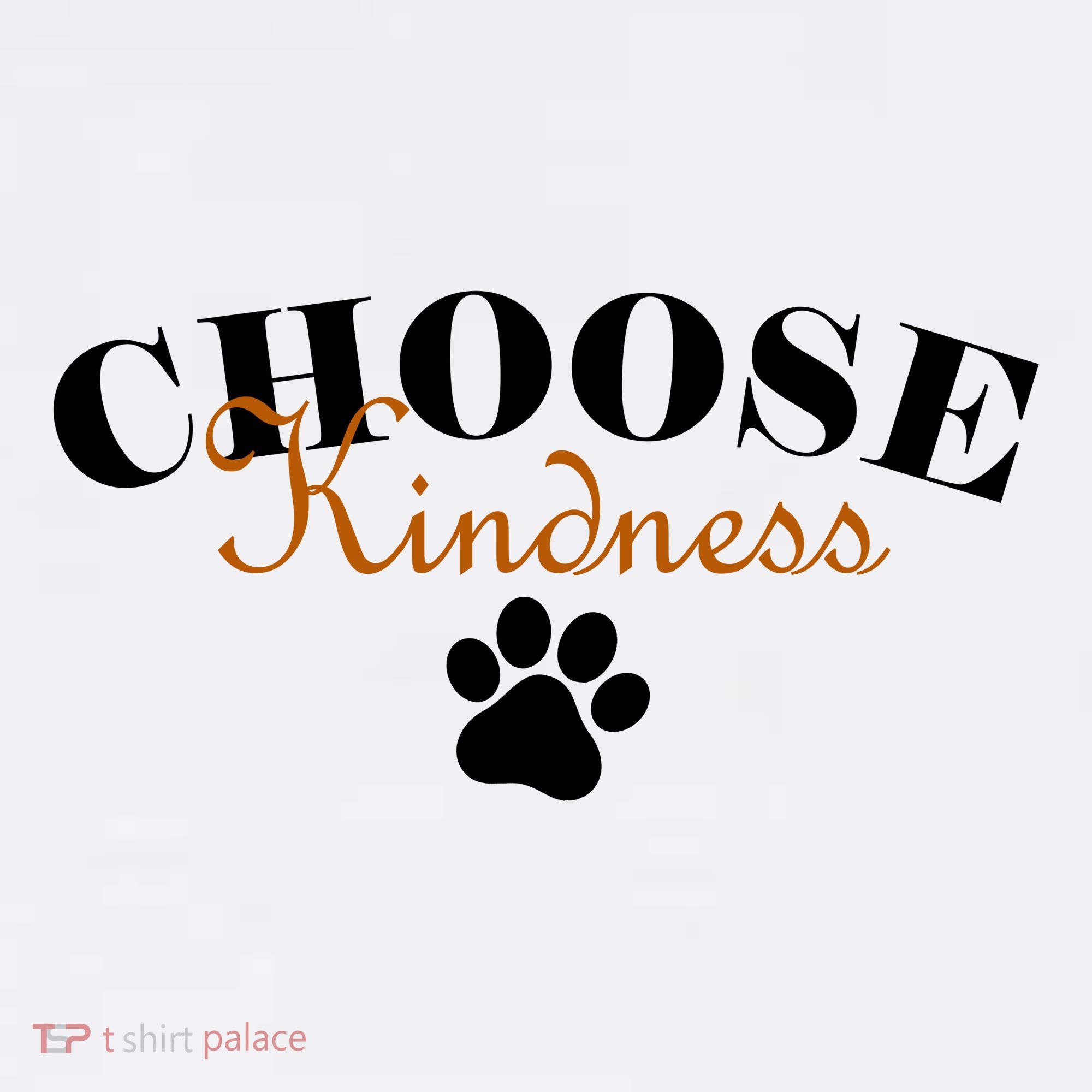 Choose Kindness Dog Paw Print Baby Bodysuit