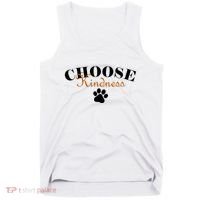 Choose Kindness Dog Paw Print Tank Top thumb 0