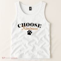 Choose Kindness Dog Paw Print Tank Top thumb 2