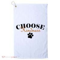 Choose Kindness Dog Paw Print Golf Towel thumb 0