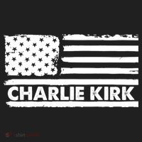 Charlie Kirk Distressed American Flag Patriotic Women's Sweatshirt thumb 2