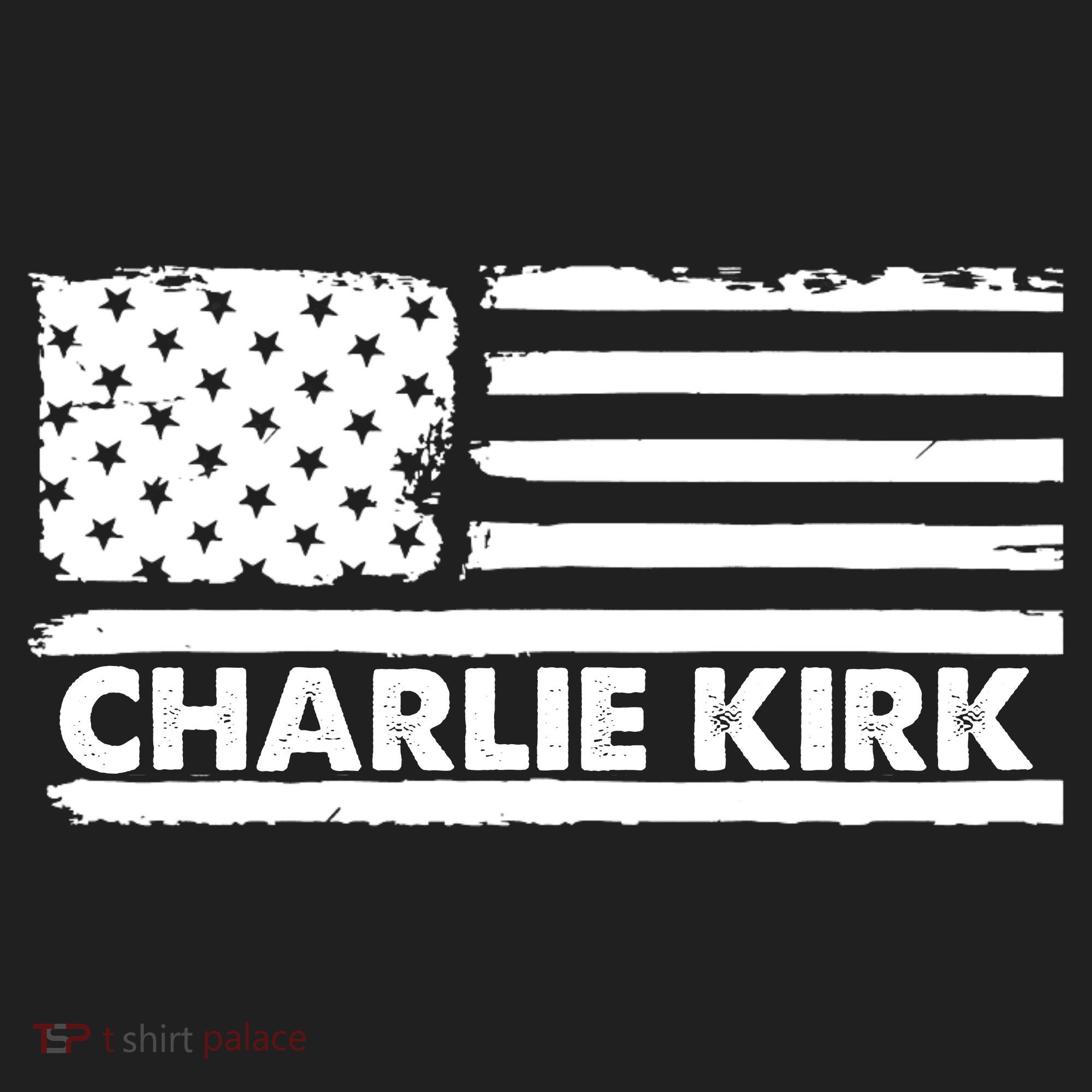 Charlie Kirk Distressed American Flag Patriotic Women's Sweatshirt