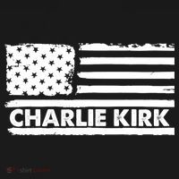 Charlie Kirk Distressed American Flag Patriotic Coaster thumb 2