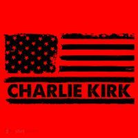 Charlie Kirk Distressed American Flag Patriotic Santa Hat thumb 1