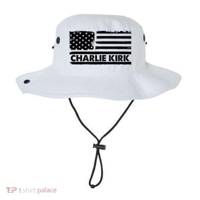 Charlie Kirk Distressed American Flag Patriotic Bucket Hat