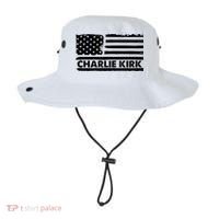 Charlie Kirk Distressed American Flag Patriotic Bucket Hat thumb 0