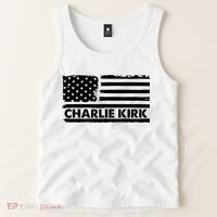 Charlie Kirk Distressed American Flag Patriotic Tank Top thumb 2