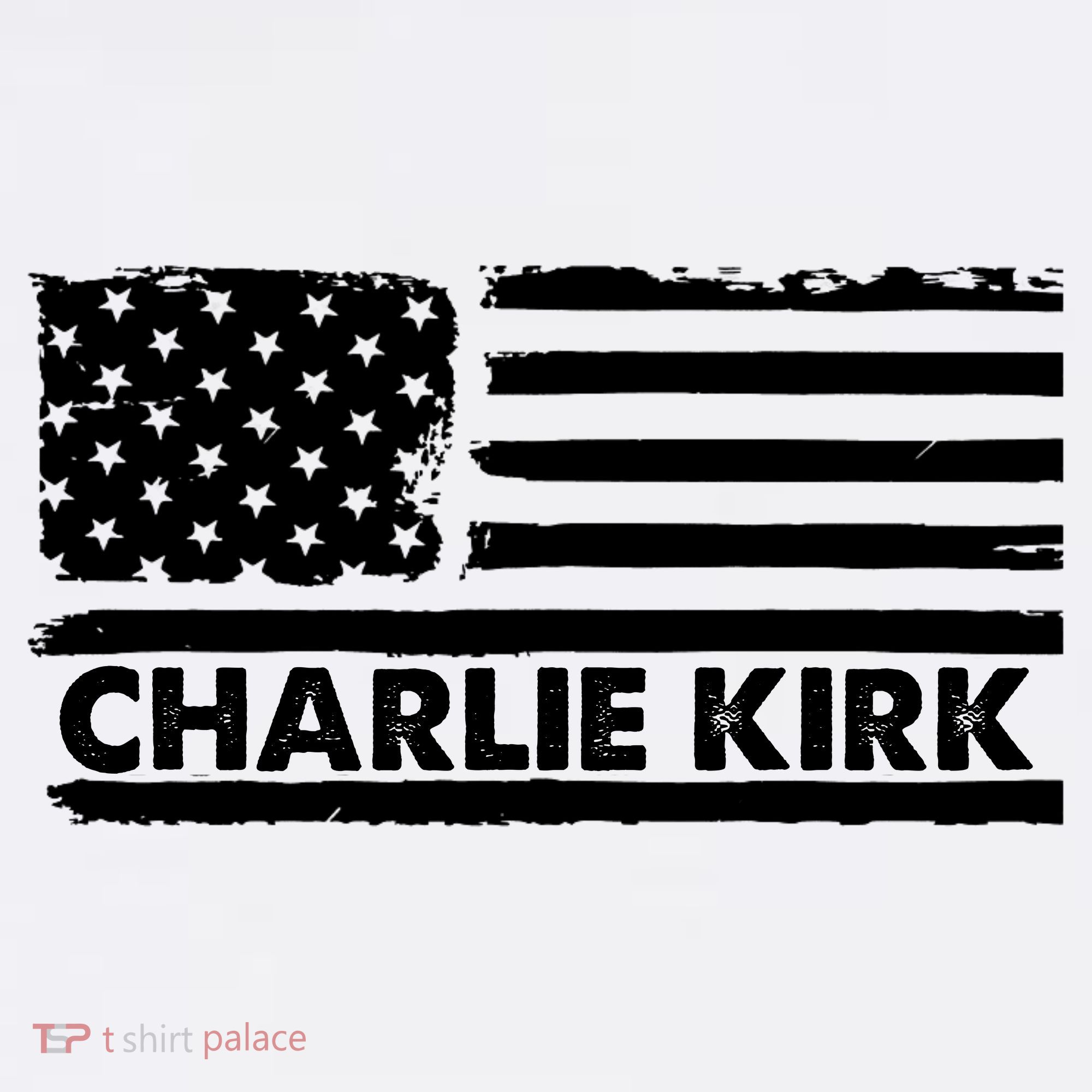 Charlie Kirk Distressed American Flag Patriotic Kids Sweatshirt