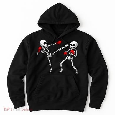 Cool Kickboxing Design For Men Women Kickboxer Boxing Hoodie