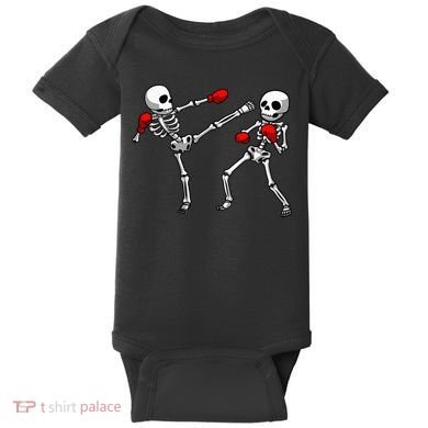 Cool Kickboxing Design For Men Women Kickboxer Boxing Baby Bodysuit