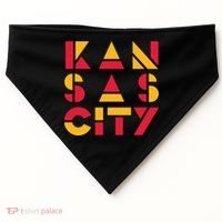 Cool Kansas Football USA-Made Doggie Bandana thumb 0