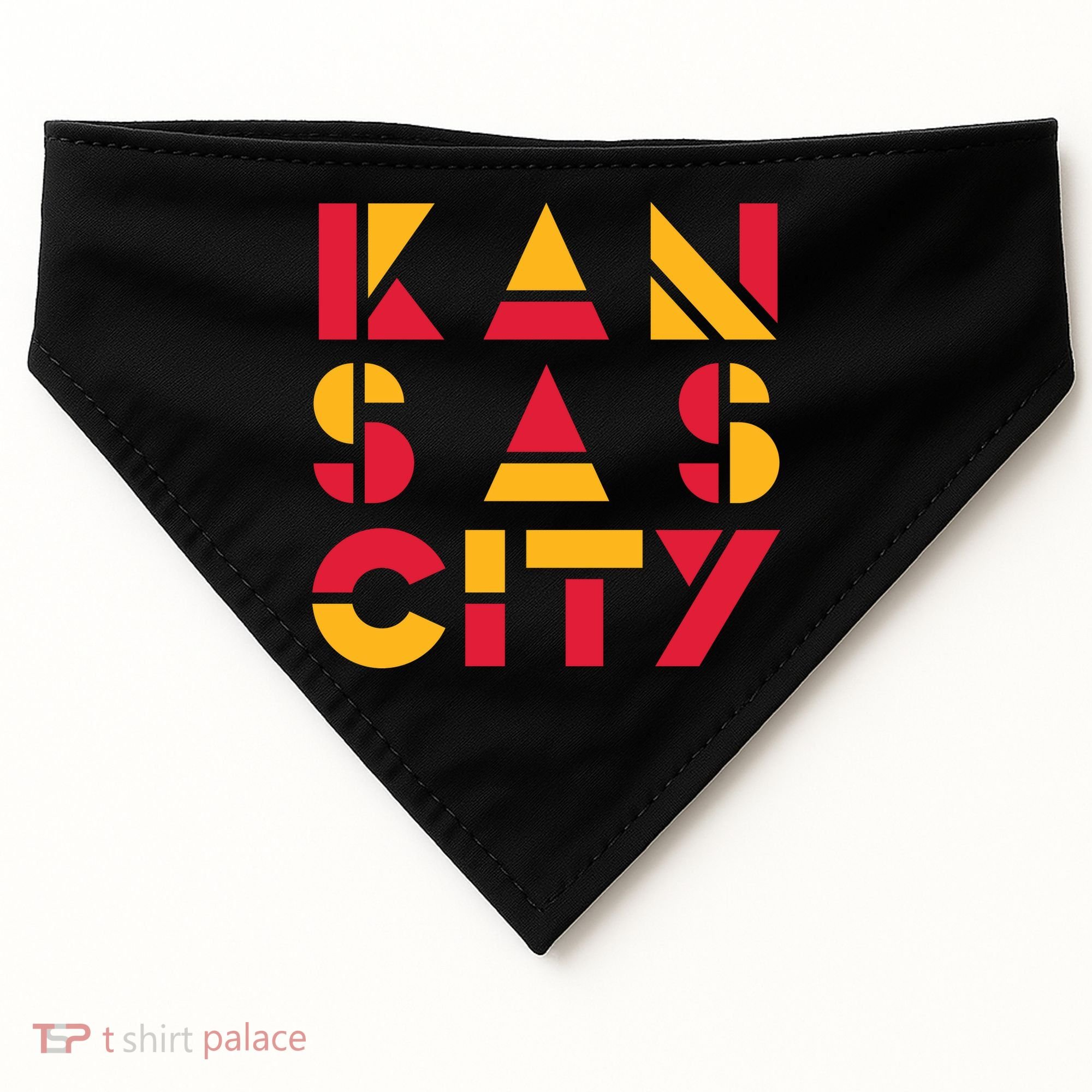 Cool Kansas Football USA-Made Doggie Bandana