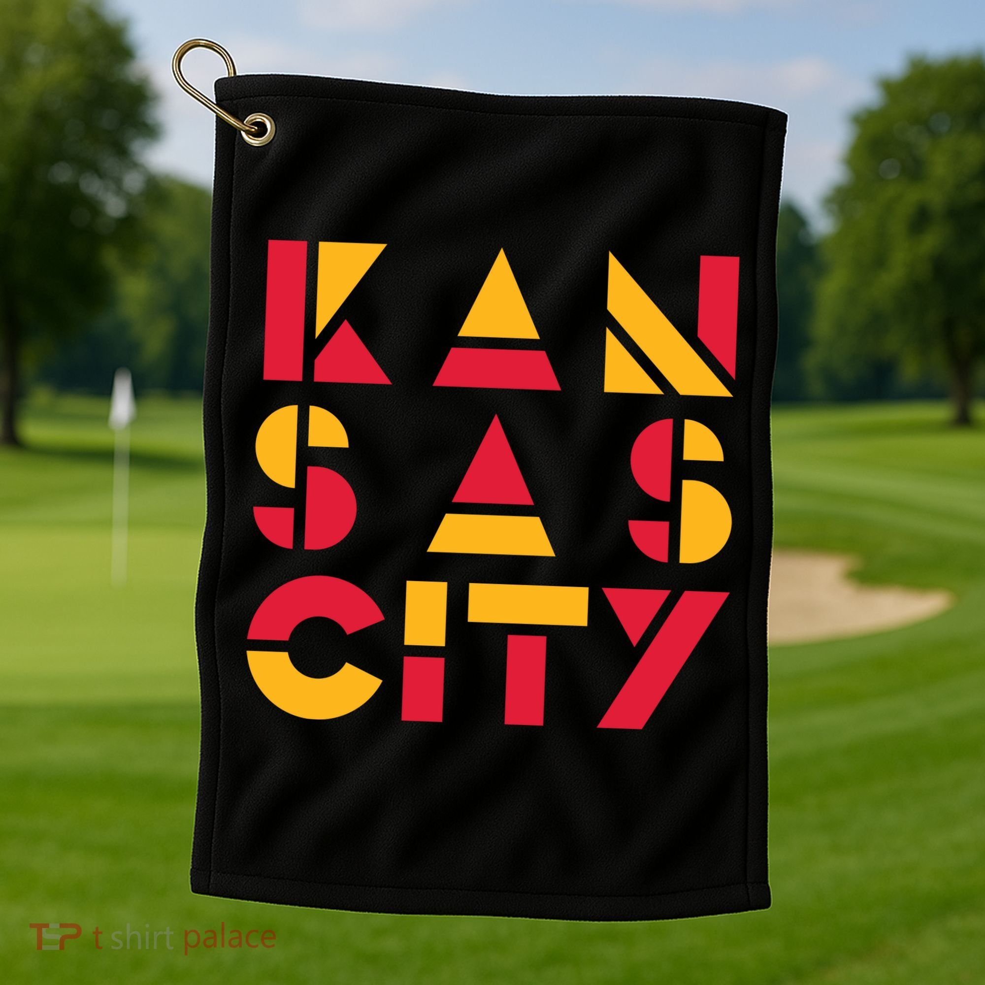 Cool Kansas Football Golf Towel