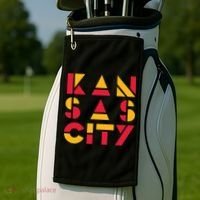 Cool Kansas Football Golf Towel thumb 2