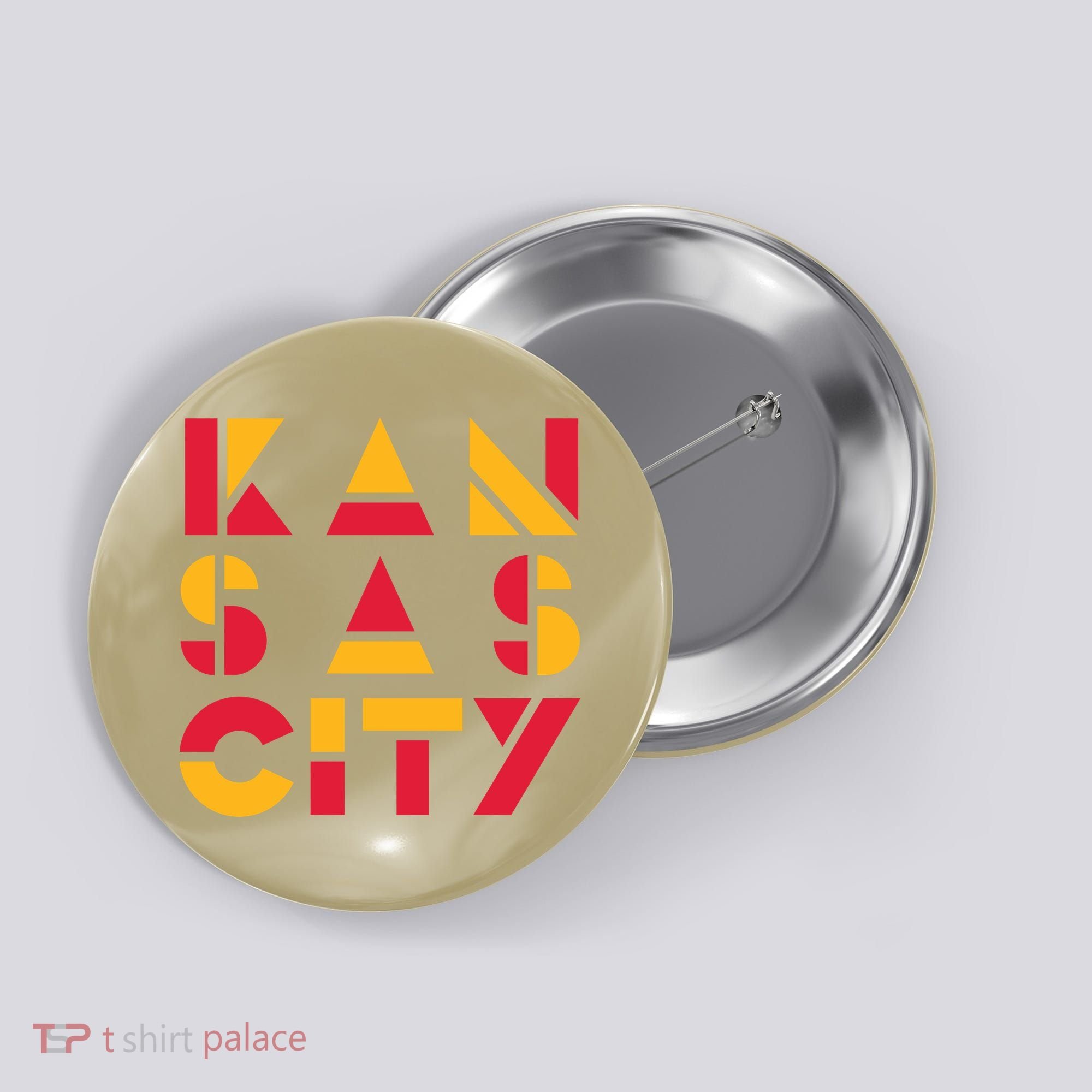 Cool Kansas Football Button