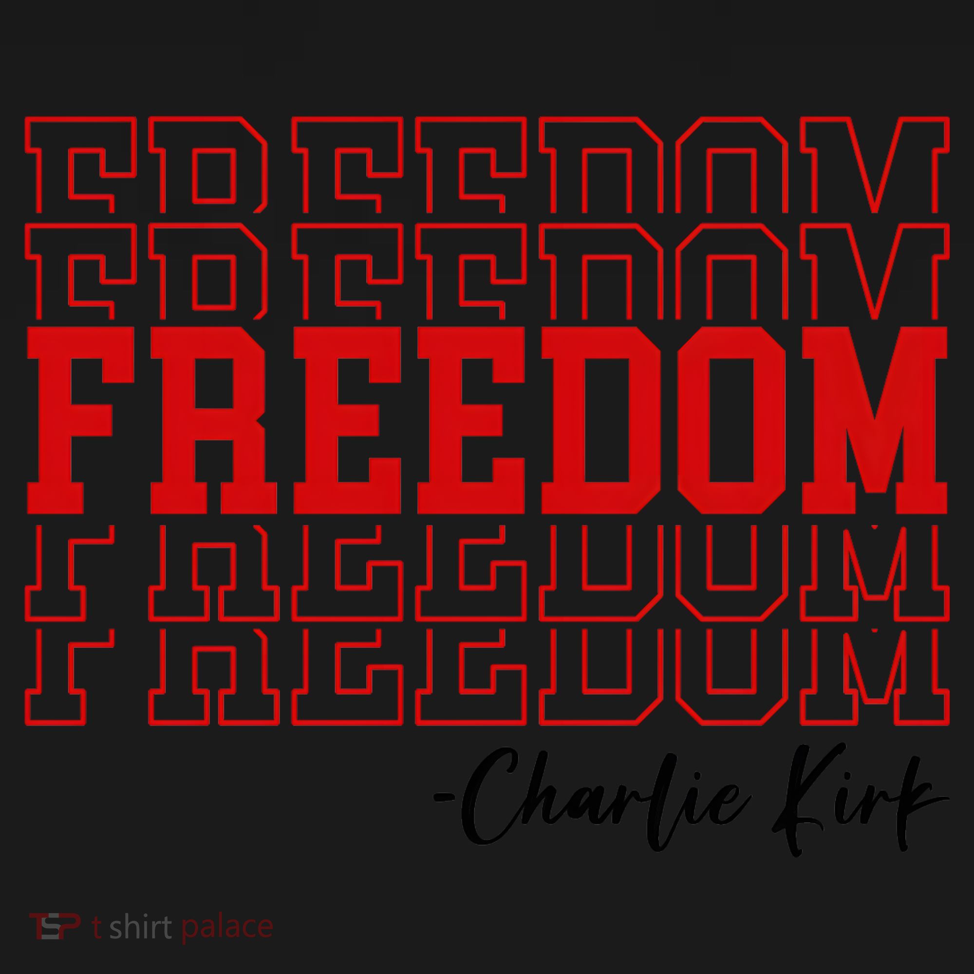 Charlie Kirk Freedom Freedom Freedom Mashup Tote Bag