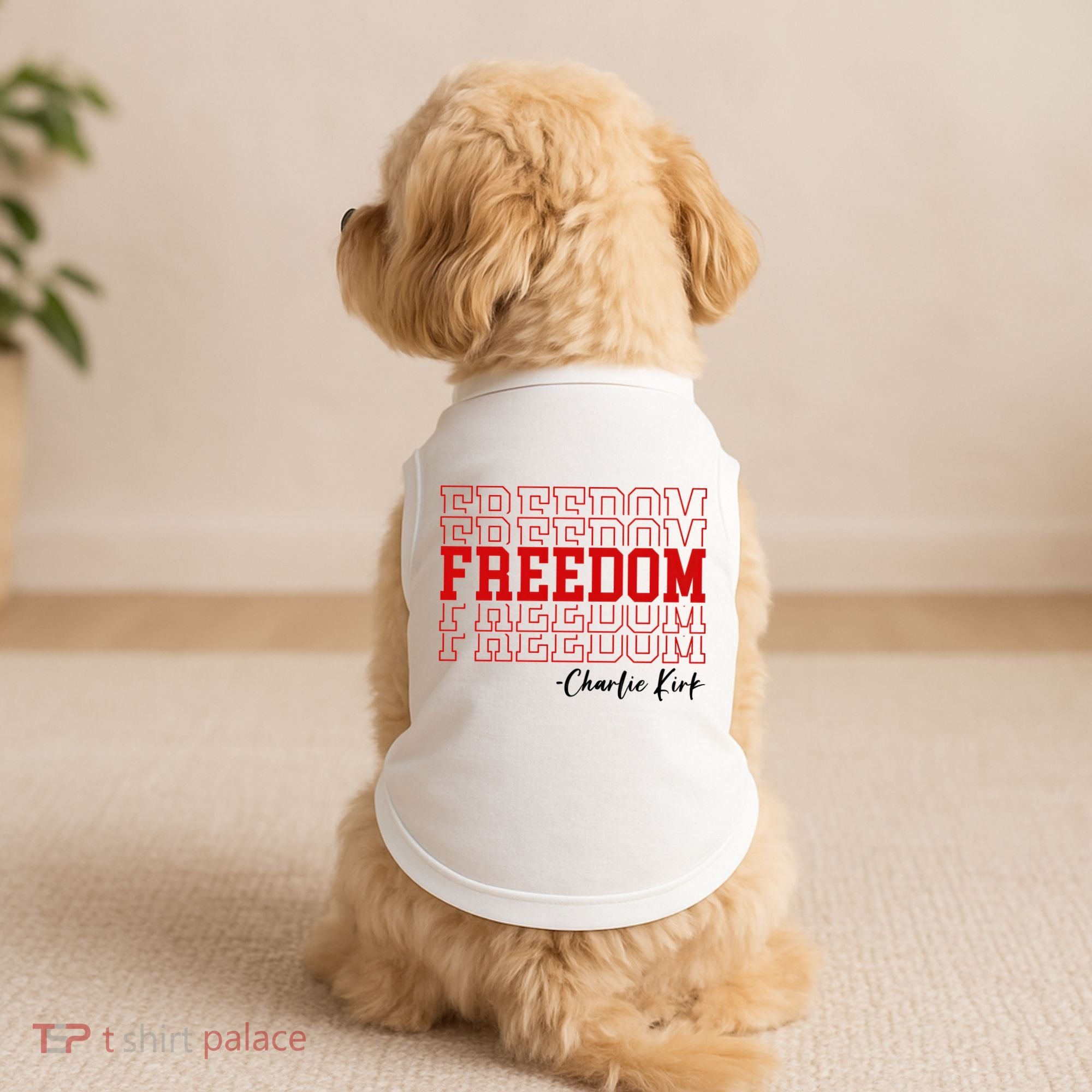 Charlie Kirk Freedom Freedom Freedom Mashup Doggie Tank