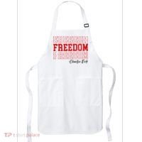 Charlie Kirk Freedom Freedom Freedom Mashup Apron thumb 0