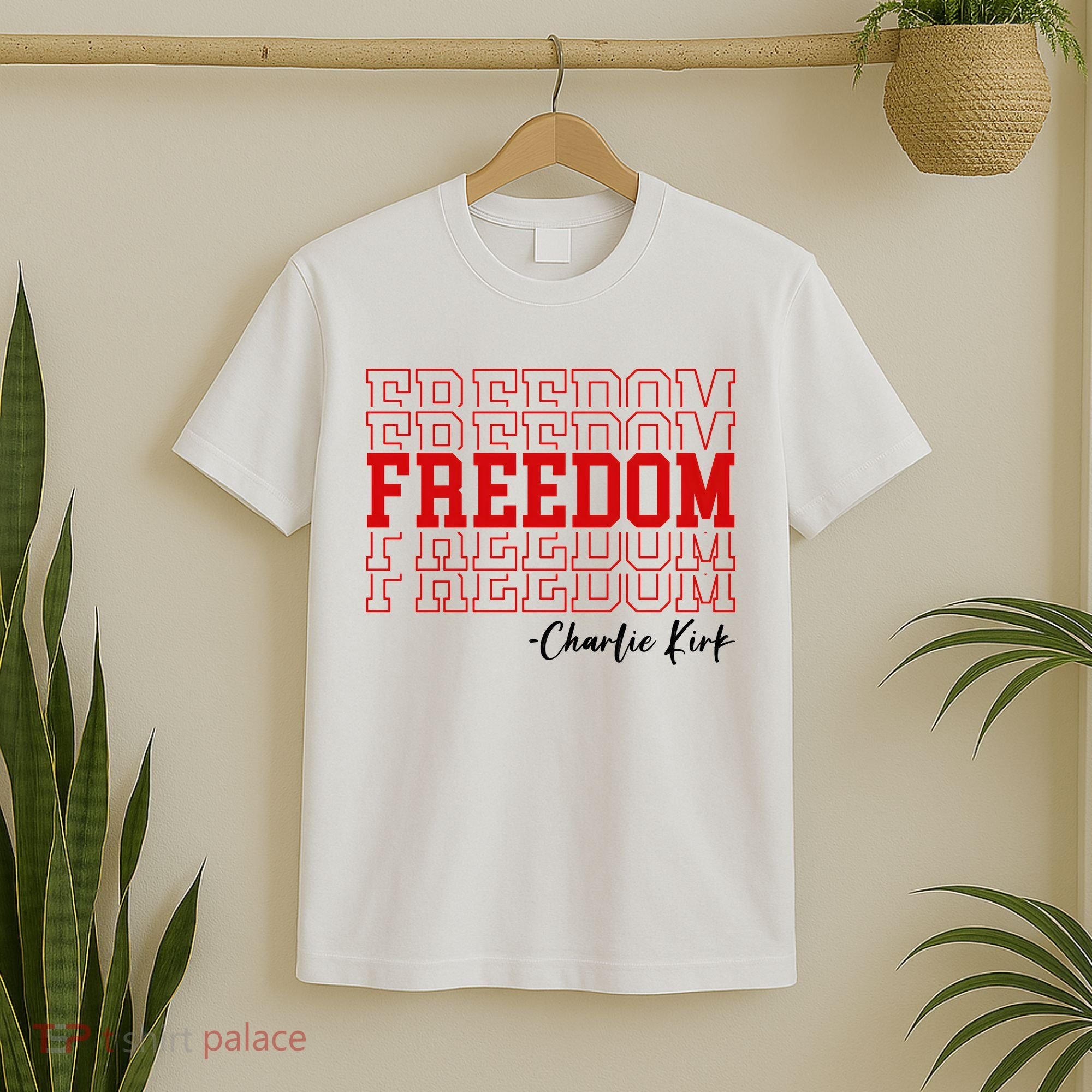 Charlie Kirk Freedom Freedom Freedom Mashup T-Shirt