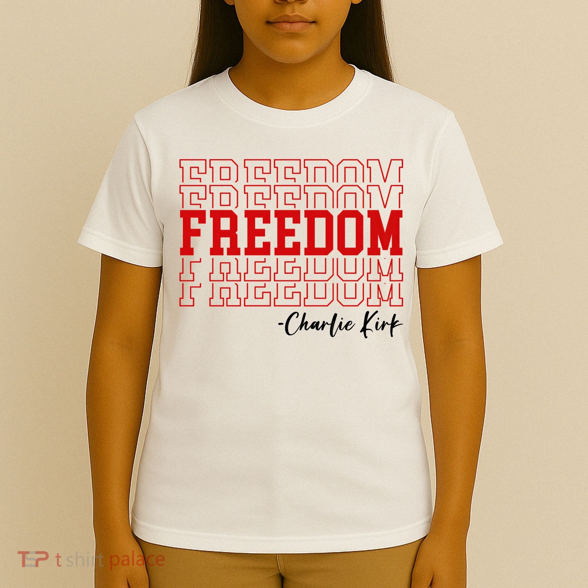 Charlie Kirk Freedom Freedom Freedom Mashup T-Shirt