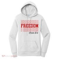 Charlie Kirk Freedom Freedom Freedom Mashup Women's Hoodie thumb 0