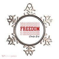 Charlie Kirk Freedom Freedom Freedom Mashup Ornament thumb 0