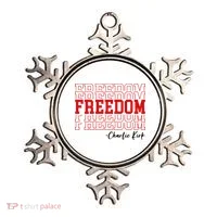 Charlie Kirk Freedom Freedom Freedom Mashup Ornament thumb 0