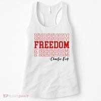 Charlie Kirk Freedom Freedom Freedom Mashup Women's Tank Top thumb 0