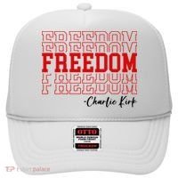 Charlie Kirk Freedom Freedom Freedom Mashup Hat thumb 0
