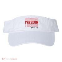 Charlie Kirk Freedom Freedom Freedom Mashup Visor thumb 0