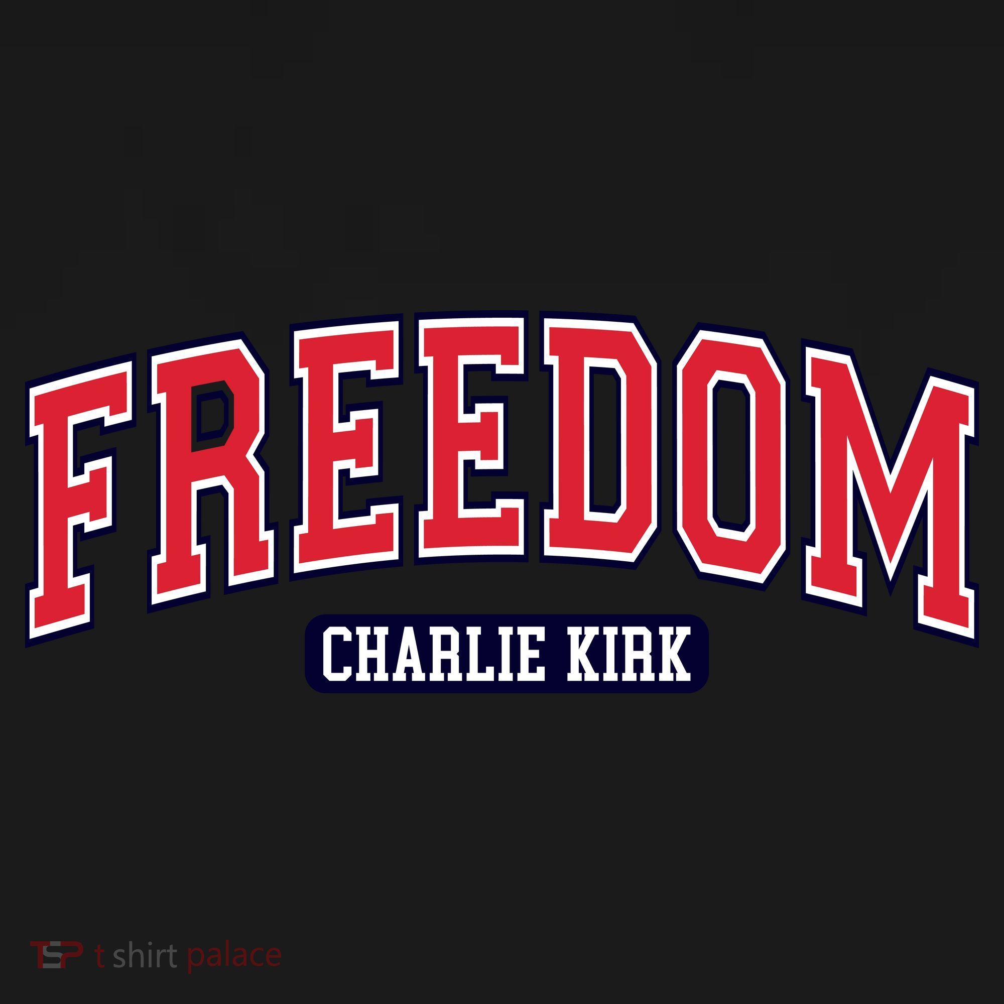 Charlie Kirk Freedom Team Sports Logo Coaster
