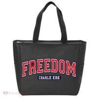 Charlie Kirk Freedom Team Sports Logo Tote Bag thumb 0