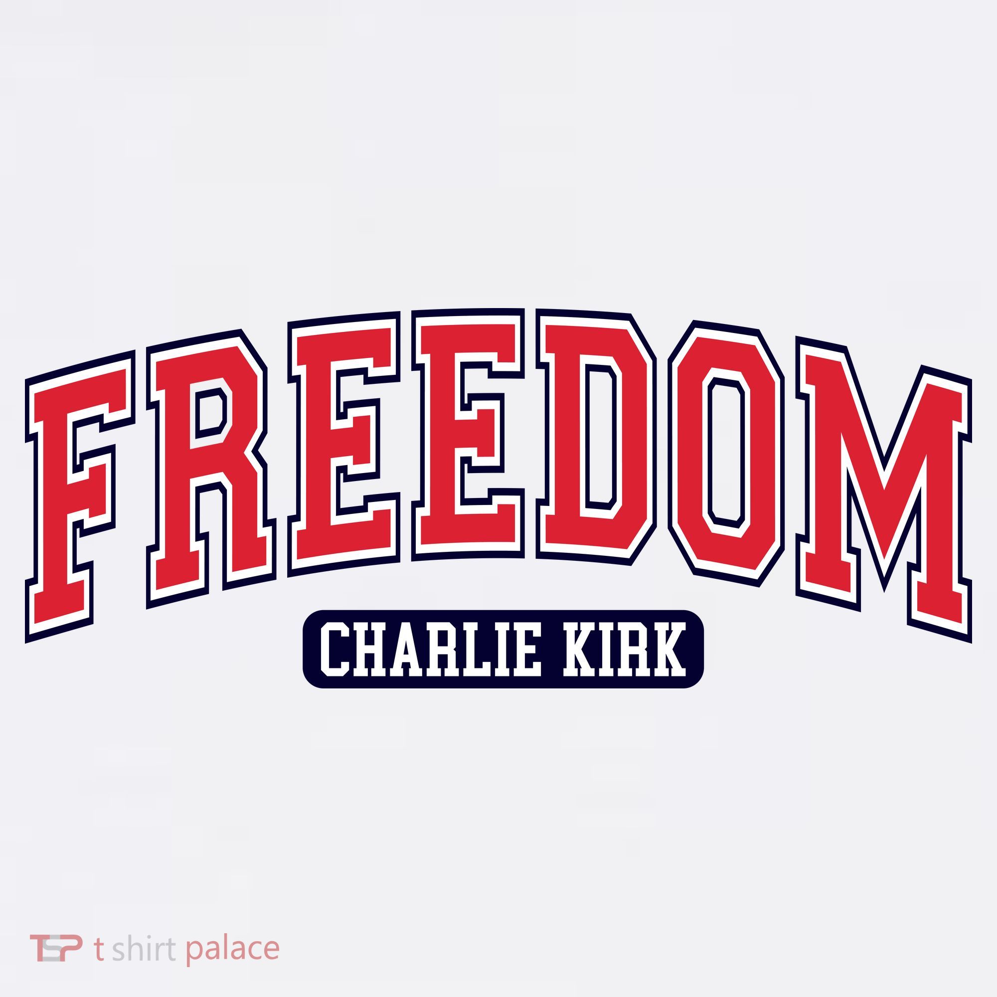 Charlie Kirk Freedom Team Sports Logo T-Shirt