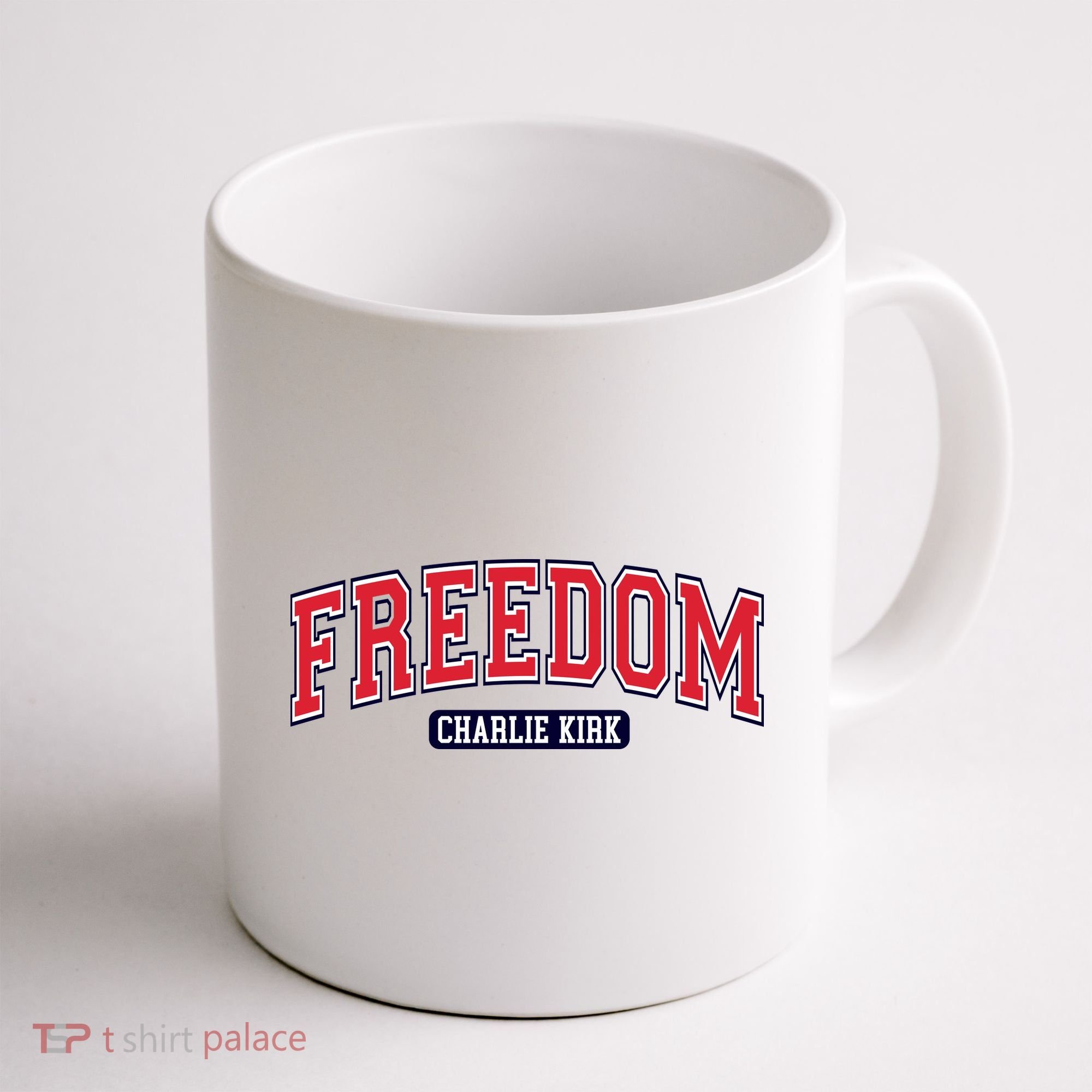Charlie Kirk Freedom Team Sports Logo Coffee Mug