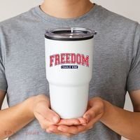Charlie Kirk Freedom Team Sports Logo Tumbler thumb 2