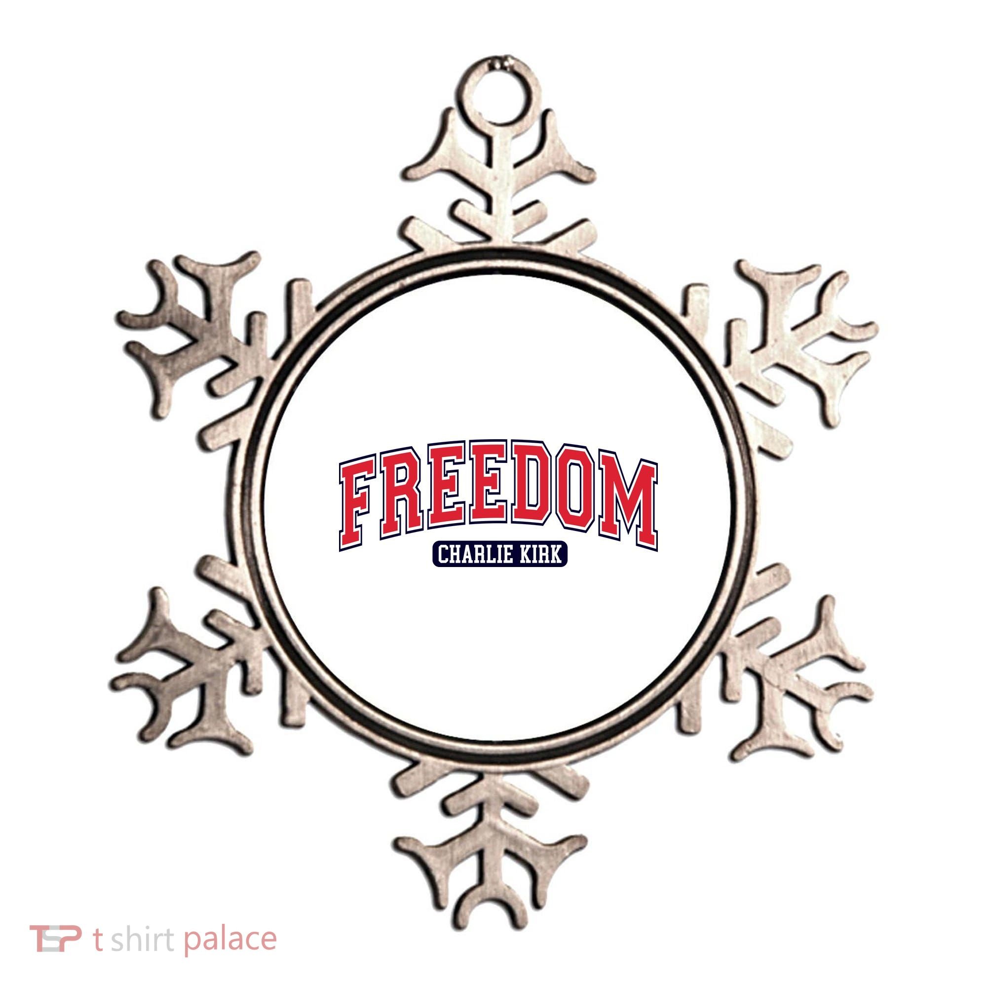 Charlie Kirk Freedom Team Sports Logo Ornament