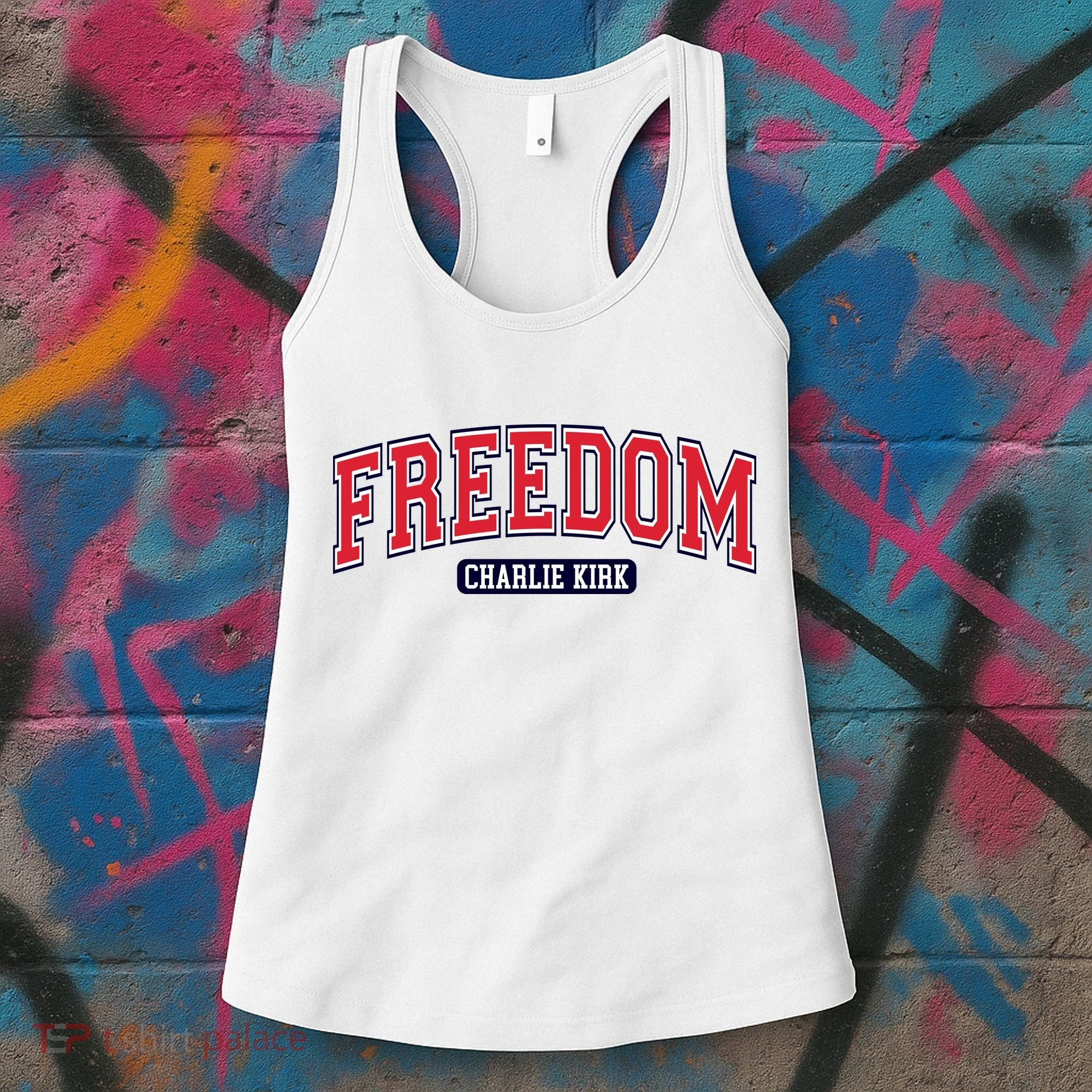 Charlie Kirk Freedom Team Sports Logo Women's Tank Top
