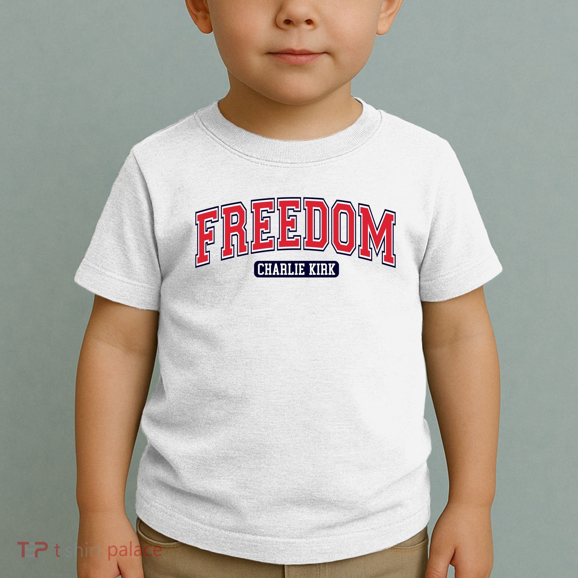 Charlie Kirk Freedom Team Sports Logo Toddler T-Shirt