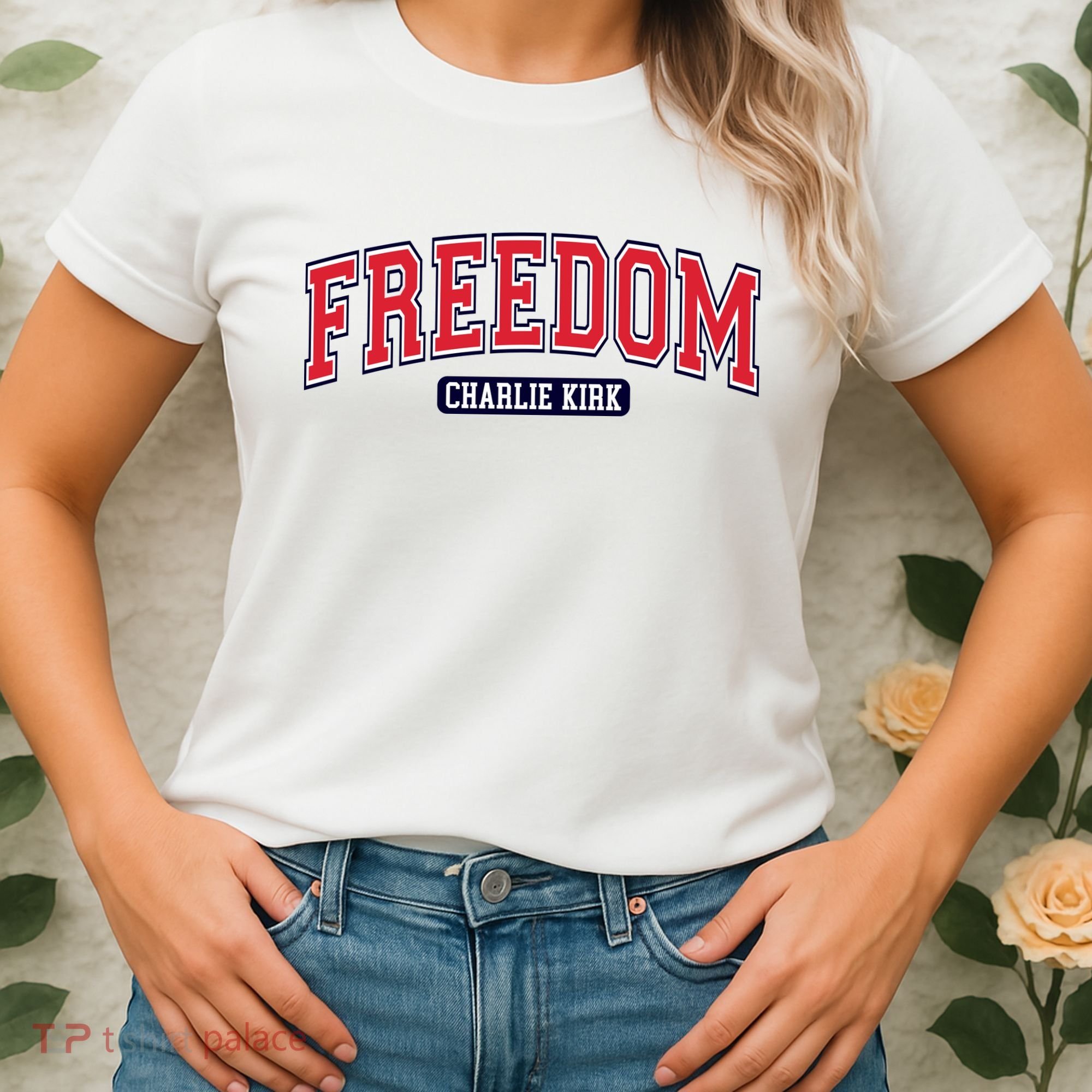 Charlie Kirk Freedom Team Sports Logo Women's T-Shirt