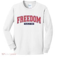 Charlie Kirk Freedom Team Sports Logo Kids Long Sleeve Shirt thumb 0