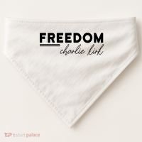 Charlie Kirk Freedom Hero American Values USA-Made Doggie Bandana thumb 0