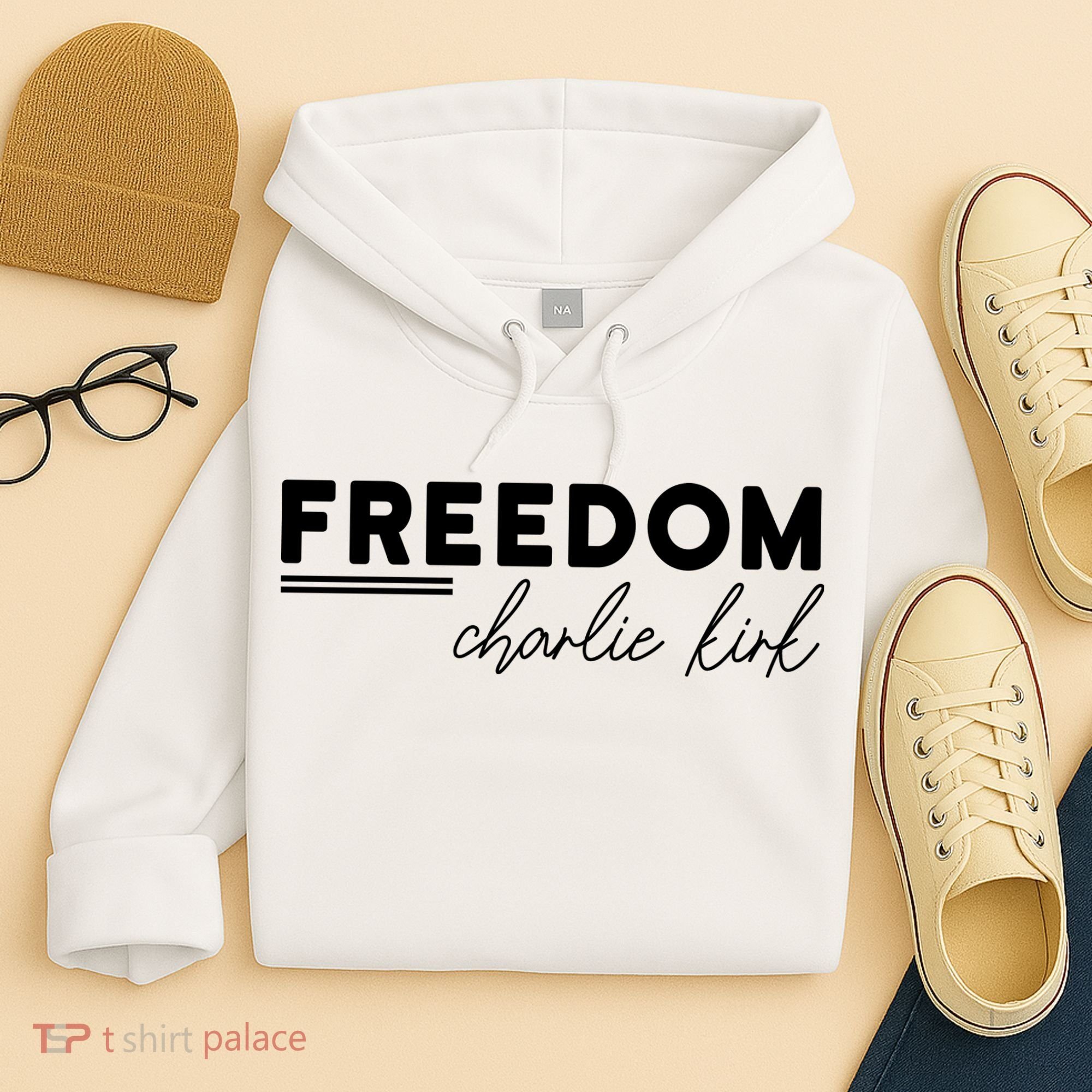 Charlie Kirk Freedom Hero American Values Hoodie