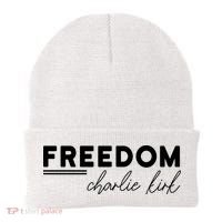 Charlie Kirk Freedom Hero American Values Beanie thumb 0