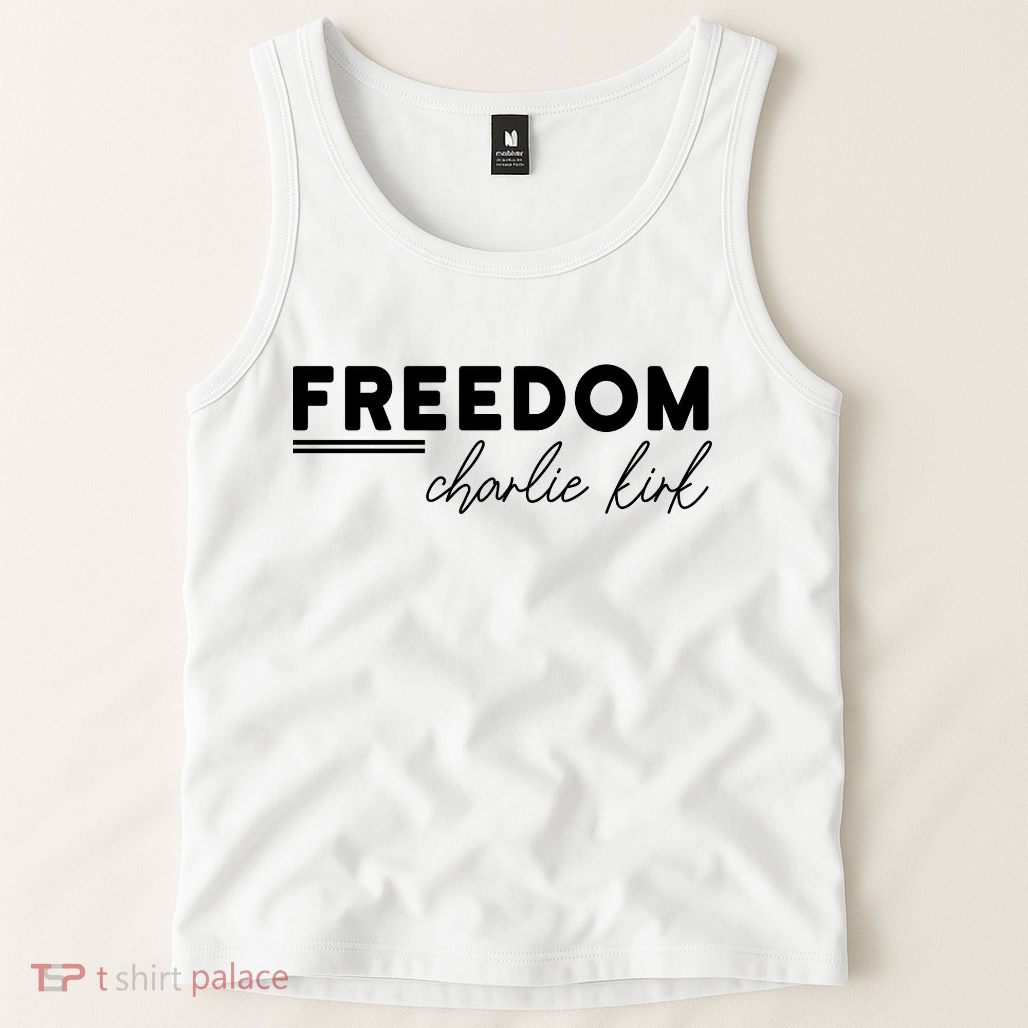 Charlie Kirk Freedom Hero American Values Tank Top