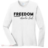 Charlie Kirk Freedom Hero American Values Women's Long Sleeve Shirt thumb 0