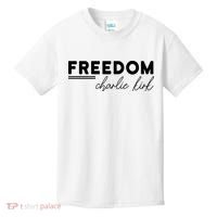 Charlie Kirk Freedom Hero American Values Kids T-Shirt thumb 0
