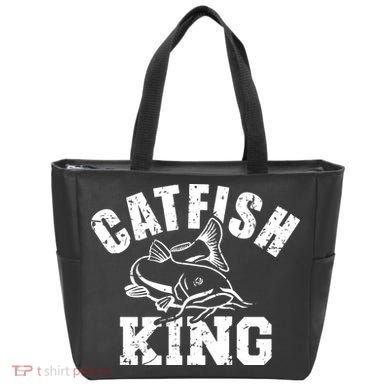 Catfish King Fishing Tote Bag