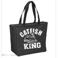 Catfish King Fishing Tote Bag thumb 2